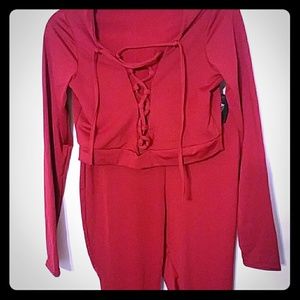 Long Sleeve Cropped shirt and Legging set